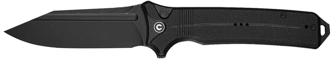 Civivi Knives Neurohaptic Stonewashed Folding 3.74 Plain Edge Clip Point Nitro-V Blade - CIVIVI Knives