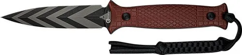 Civivi Knives Perfricta Burgundy Fixed Blade 4.5 G10 Striped Blade - CIVIVI Knives