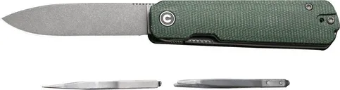 Civivi Knives Sendy Green Micarta Liner Lock 2.83 Drop Point D2 Blade - CIVIVI Knives