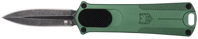CobraTec Knives 952 OD Green 1.75 OTF Dagger Stonewashed D2 Blade - CobraTec Knives