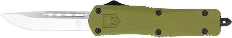 CobraTec Knives FS-3 OD Green Drop Point Out The Front 3 Plain Edge D2 Blade - CobraTec Knives