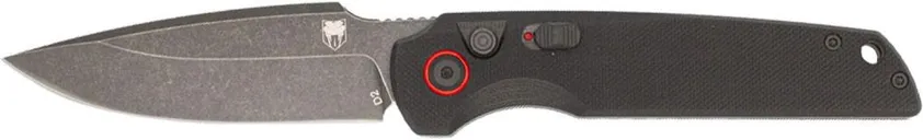 CobraTec Knives Jackal Push Button Automatic 3.5 Plain Edge D2 Blade - CobraTec Knives