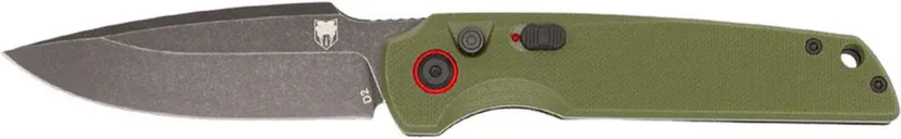 CobraTec Knives Jackal OD Green Automatic Folder 3.38 Drop Point D2 Blade - CobraTec Knives