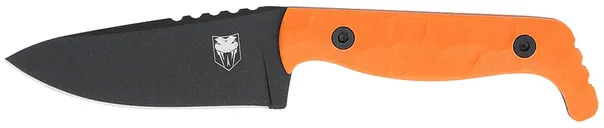 CobraTec Knives KingPin Orange EDC 4 Fixed Drop Point D2 Blade - CobraTec Knives