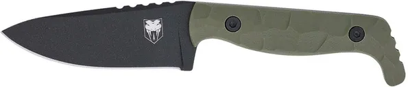 CobraTec Knives Kingpin OD Green 4 Drop Point D2 Blade with Kydex Sheath - CobraTec Knives