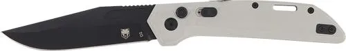 CobraTec Knives Naja Grey Side Button Automatic 3.5 D2 Blade - CobraTec Knives