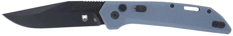 CobraTec Knives Naja Grey Side Button Automatic 3.5 Plain Edge D2 Blade - CobraTec Knives