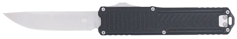 CobraTec Knives Ranger Black Textured G10 Automatic Double Action OTF 3.25 Drop Point Stonewashed D2 Blade - CobraTec Knives