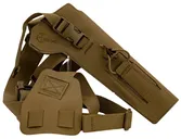 Cole-tac Varmint Wrangler Chest Coyote Brown Holster for .22 Suppressed Pistols LH - Cole-TAC