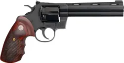 Colt Firearms Python Blued / Walnut .357 Mag / .38 SPL 6 Barrel 6-Rounds Snake Scale Walnut Grips - Colt