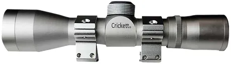 Crickett Compact Silver 4x32mm Riflescope w/ Rings - Davey Crickett