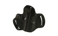 DeSantis Gunhide Mini Slide Glock 43 OWB Belt Holster Right Hand Leather Black - DeSantis Gunhide