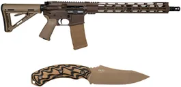 Diamondback DB15 Brown / Flat Dark Earth 5.56 16 Threaded Barrel 30-Rounds w/ Jackal Knife - Diamondback Firearms