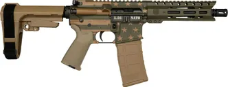 Diamondback DB15 OD Green Flag 5.56 7 Barrel 30-Rounds w/ SB Tactical SBA3 Brace - Diamondback Firearms