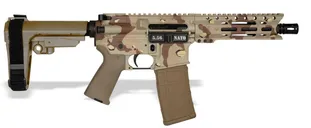 Diamondback DB15 Chocolate Chip Camo 5.56 7 Barrel 30-Rounds w/ SBA3 Brace - Diamondback Firearms