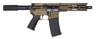Diamondback DB15 Pistol Midnight Bronze 5.56 NATO/.223 Rem 7 Barrel 30-Rounds M-LOK Handguard - Diamondback Firearms