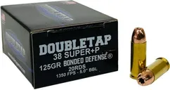 DoubleTap Bonded Defense .38 Super 125 Grain 20-Rounds JHP - DoubleTap Ammunition