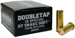 DoubleTap Snake Shot Brass .38 SPL 20-Rounds - DoubleTap Ammunition