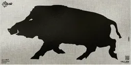 EZ-Aim Boar Adhesive Thermal ID Paper Target 24x12 Black/Gray - Allen Company