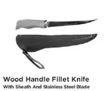 Eagle Claw WOOD HANDLE FILLET KNIFE 4SS - Eagle Claw