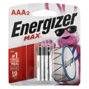 Energizer Max AAA Black / Silver 2-Pack - Energizer