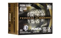 Federal Personal Defense Punch .40 SW 165 Grain 20-Rounds JHP - Federal Premium