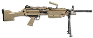 FN M249S FDE 5.56 NATO 18.5 Barrel 30-Rounds With Bipod and Carry Handle - FN
