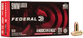Federal American Eagle Brass .357 Sig 125-Grain 50-Rounds FMJ - Federal Premium