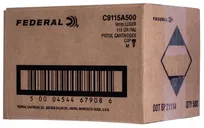 Federal Champion Bulk 9mm 115-Grain 500-Rounds FMJ - Federal Premium