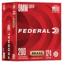 Federal Champion 9mm 124 Grain 200-Rounds FMJ - Federal Premium