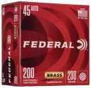Federal Champion Training Brass Bulk .45 ACP 230 Grain 200-Rounds FMJ - Federal Premium