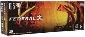 Federal Fusion Brass 6.5 PRC 140 Grain 20-Rounds BSP - Federal Premium