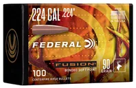 Federal Fusion .224 Cal / .224 90 Grain 100-Count BSP - Federal Premium