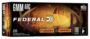 Federal Fusion Tipped 6mm ARC 110 Grain 20-Rounds FT - Federal Premium