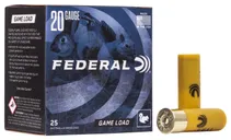 Federal Game-Shok Game Loads 20 GA-2.75 #7.5 shot 7/8 oz 25-Rounds - Federal Premium