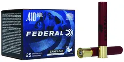 Federal Game-Shok High Brass .410 GA-2.5 #6 Shot 1/2 oz 25-Rounds - Federal Premium