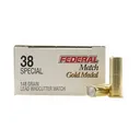 Federal Gold MDL 38SPL 148GR Lead Wad Cutter 50rds - Federal Premium