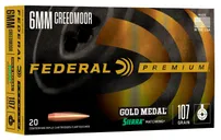 Federal Gold Medal Brass 6mm Creedmoor 109-Grain 20-Rounds LRHT - Federal Premium
