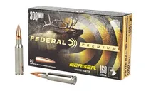 Federal Premium Berger Hybrid Hunter Nickel Plated Brass .308 Win 168 Grain 20-Rounds BHH - Federal Premium