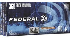 Federal PowerShok Brass .360 Buckhammer 180 Grain 20-Rounds JSP - Federal Premium