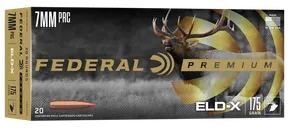 Federal Premium ELD-X Brass 7mm PRC 175 Grain 20-Rounds - Federal Premium