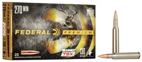 Federal Premium Brass .270 Win 130-Grain 20-Rounds BTSX - Federal Premium