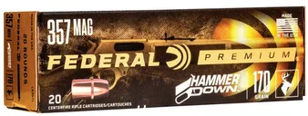 Federal Premium HammerDown Nickel Plated Brass .35 Rem 220-Grain 20-Rounds BHP - Federal Premium