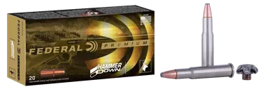 Federal Premium HammerDown Nickel Plated Brass 300 Grain .45-70 20-Rounds BSP - Federal Premium