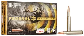 Federal Premium Brass .30-06 Springfield 180-Grain 20-Rounds Barnes Triple-Shock X for Big Game - Federal Premium