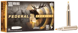 Federal Premium Brass .300 Win Mag 180-Grain 20-Rounds TBT - Federal Premium