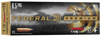 Federal Premium 6.5 PRC 127 Grain 20-Rounds BLLF - Federal Premium