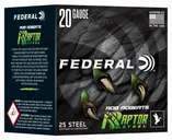 Federal Rob Roberts Raptor 20 GA-3 #4 Steel Shot 25-Rounds - Federal Premium