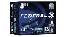 Federal Syntech Defense Brass .40 SW 175 Grain 20-Rounds SJHP - Federal Premium