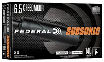 Federal Subsonic 6.5 Creedmoor 140 Grain 20-Rounds FT - Federal Premium